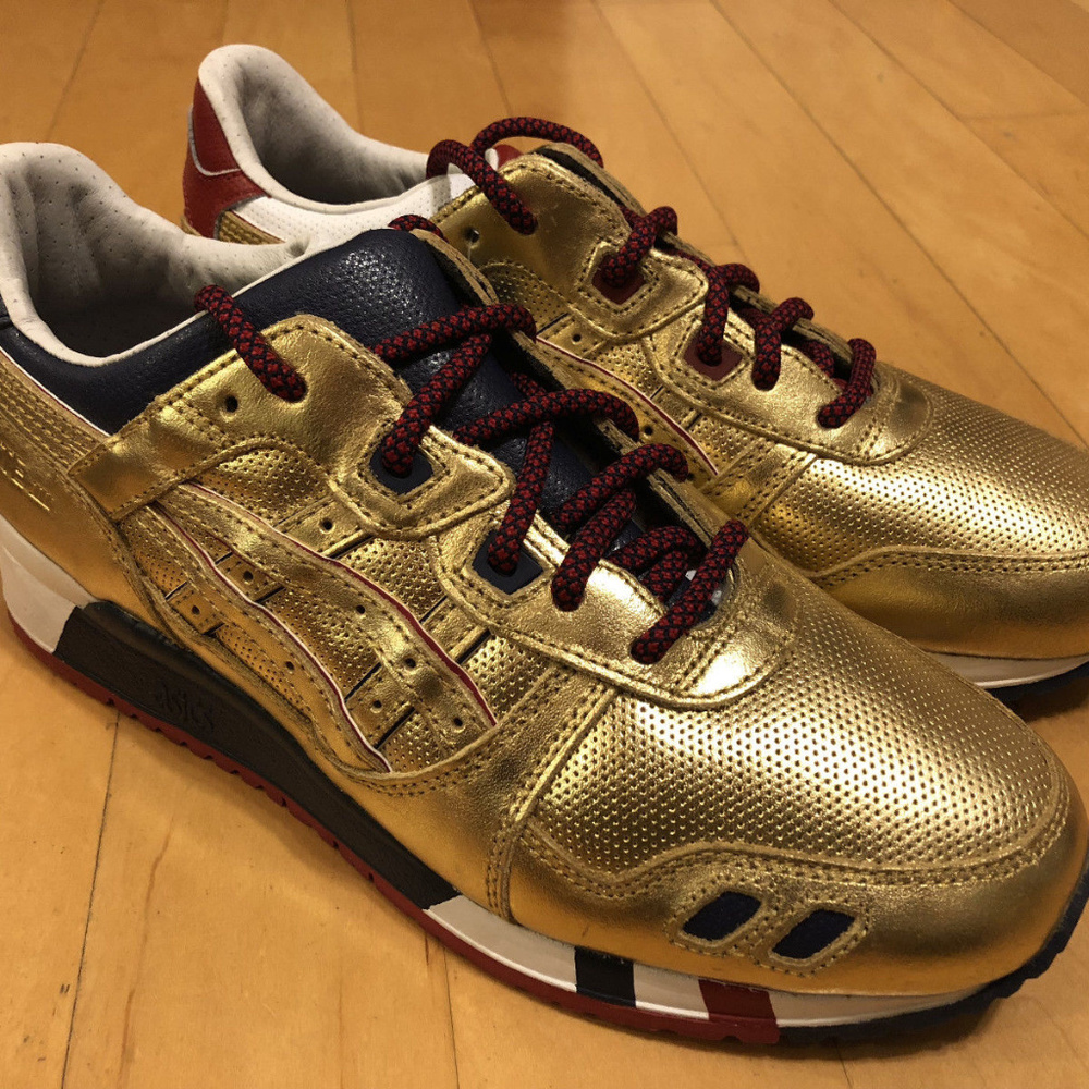 Asics Gel Lyte III 3 KFE-USA GOLD Size 9